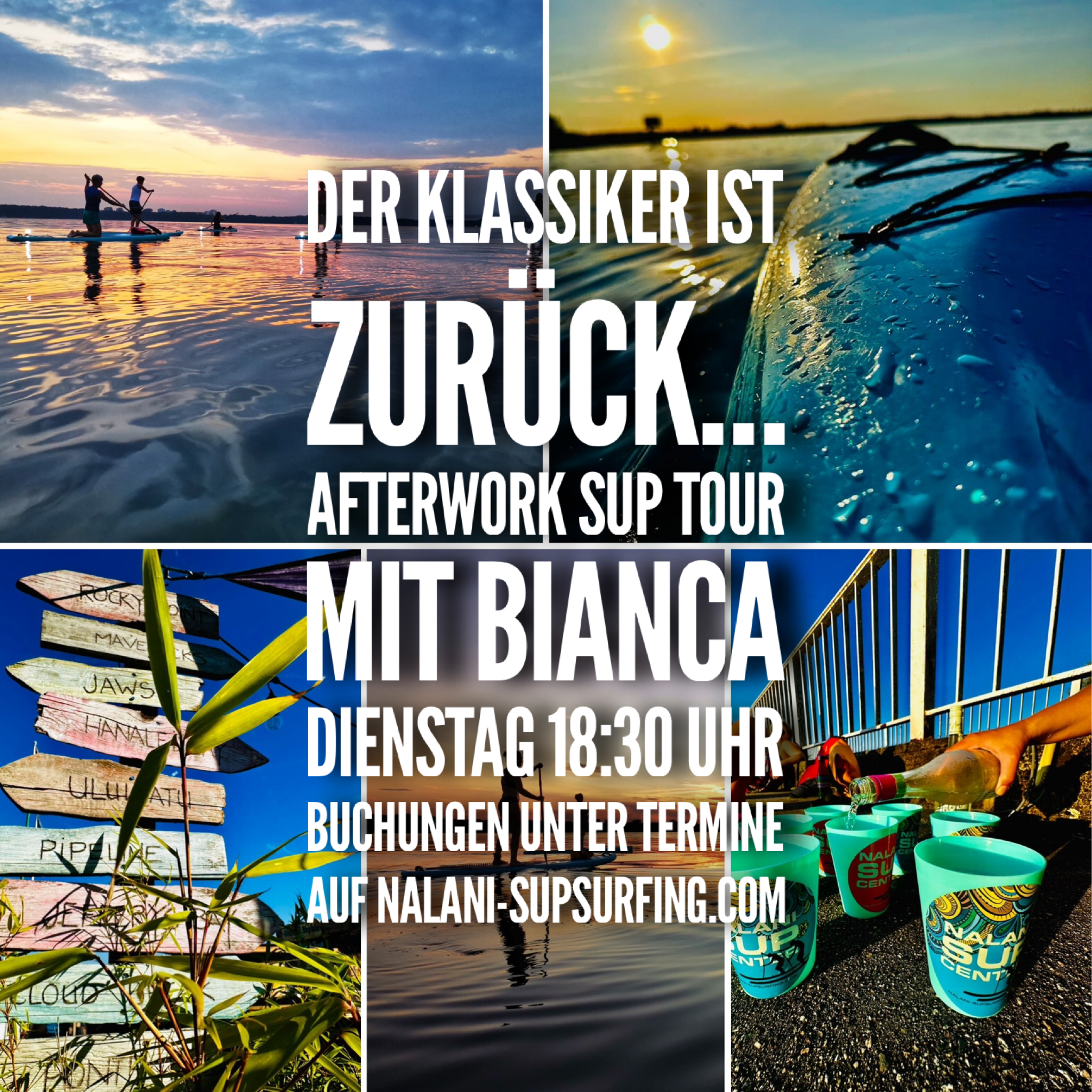 Afterwork SUP Tour mit Bianca