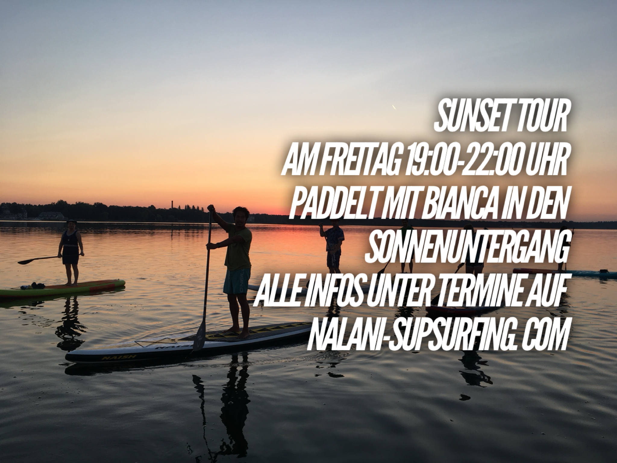 Sunset SUP auf dem Müggelsee